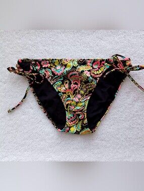 Victoria's Secret Paisley Floral Print Bikini Bottom size S